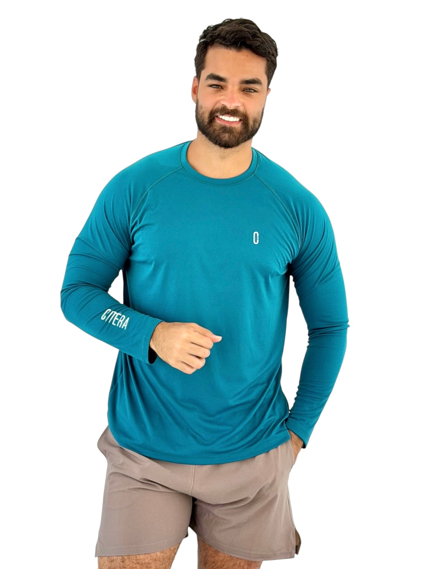 Franela UV Básica Turquesa